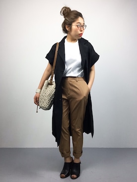「Another Edition（アナザーエディション）のアイテム（ブーティ）」を使った、ぽんさん（レディース・158cm）の春コーディネート