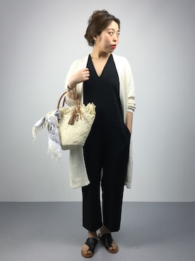 「BEAUTY&YOUTH UNITED ARROWS（ビューティーアンドユースユナイテッドアローズ）のアイテム（つなぎ/オールインワン）」を使った、ぽんさん（レディース・158cm）の春コーディネート