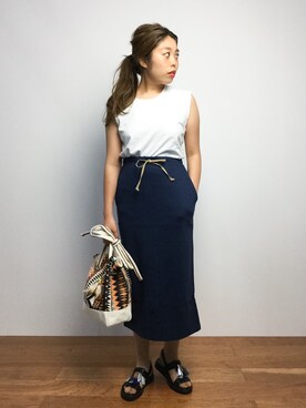 ぽんさん（レディース・158cm）の夏コーディネート