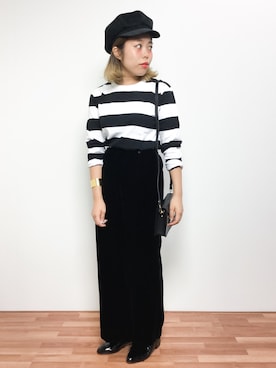 「URBAN RESEARCH Sonny Label（アーバンリサーチサニーレーベル）のアイテム（キャスケット）」を使った、ぽんさん（レディース・158cm）の秋コーディネート