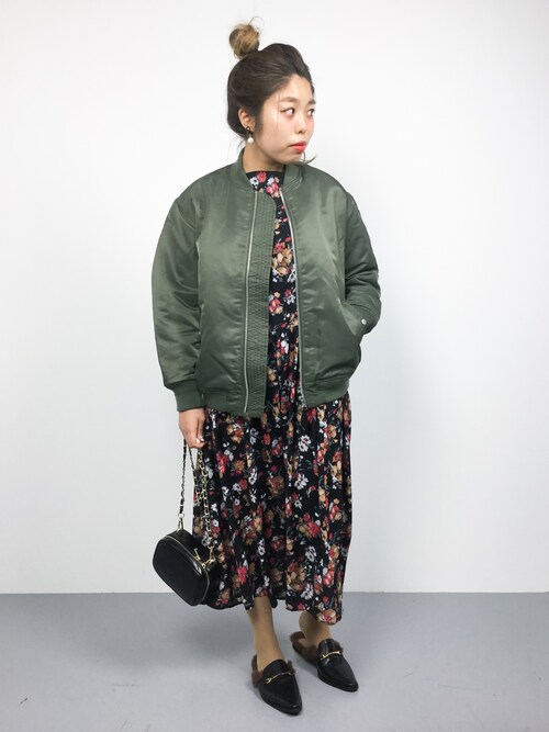 ぽん（ZOZOTOWN）｜JOURNAL STANDARD relumeのMA1を使ったコーディネート WEAR