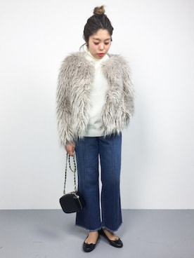 「Another Edition（アナザーエディション）のアイテム（その他アウター）」を使った、ぽんさん（レディース・158cm）の秋コーディネート
