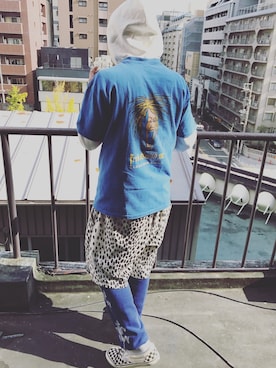 「BUTTSTAIN（バットステイン）のアイテム」を使った、いわもとさん（メンズ・166cm）の秋コーディネート