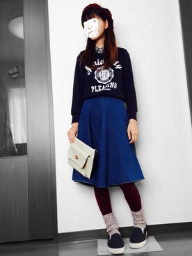 「アイテム（その他シューズ、グレー系）」を使った、ぁみ、さん（レディース・160cm）の冬コーディネート