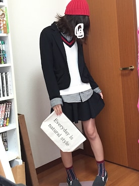 「アイテム（その他シューズ、グレー系）」を使った、ぁみ、さん（レディース・160cm）の春コーディネート