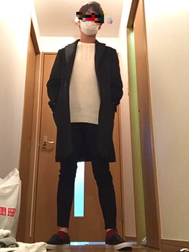 「スキニージーンズ」｜「アイテム（ジャケット/アウター）」を使った、wakaさん（メンズ・174cm）の冬コーディネート