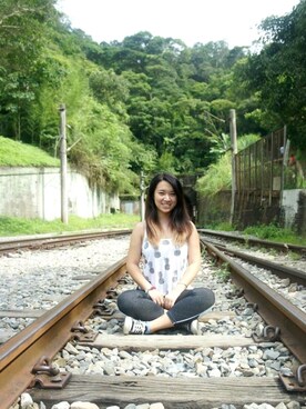 「CONVERSE（コンバース）のconverse（コンバース） ALL STAR OX（オールスターOX）（スニーカー）」を使った、Maxine さん（レディース・163cm）の夏コーディネート