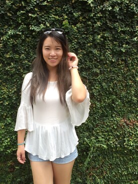 Maxine さん（レディース・163cm）の夏コーディネート