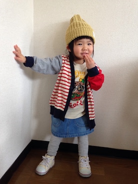 fukumorihiromiさん(キッズ・80cm)の春コーディネート