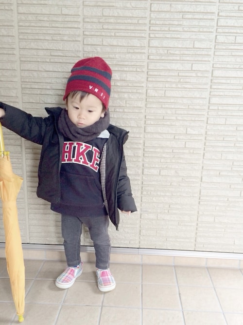 あおママ 無印良品のダウンジャケット コートを使ったコーディネート Wear