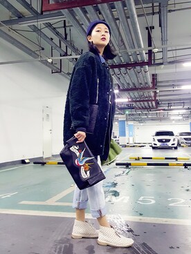 mochyさん（レディース・172cm）の冬コーディネート