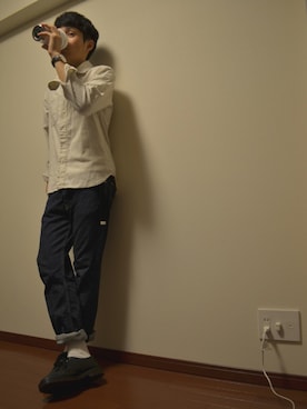 「Daniel Wellington（ダニエルウェリントン）のDaniel Wellington Dapper St Mawes（アナログ腕時計、ベージュ系）」を使った、たろう＊＊さん（メンズ・176cm）の秋コーディネート