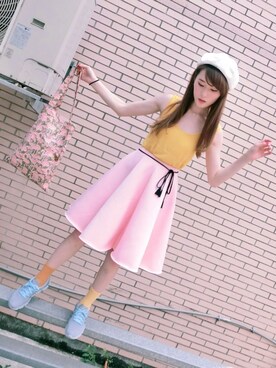 「アイテム（ノーカラージャケット）」を使った、朱綺綺さん（メンズ・162cm）の夏コーディネート