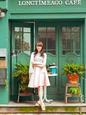 「Ballet.A（バレット　エー）のアイテム」を使った、朱綺綺さん（レディース・162cm）の春コーディネート