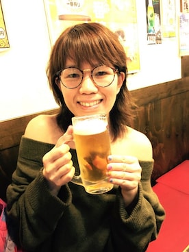 「COCO DEAL（ココディール）のアイテム（チュニック）」を使った、kahi さん（レディース・166cm）の春コーディネート