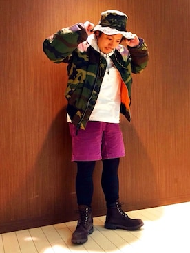 「アウトドアミックス」｜MITACHIさん（メンズ・160cm）の冬コーディネート