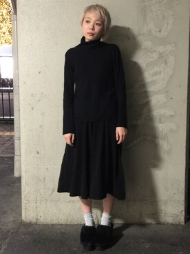 森山保奈美さん（レディース・154cm）の秋コーディネート