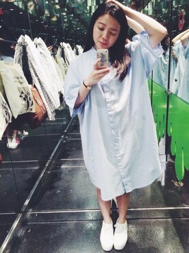 「MONKI」｜ABさん（レディース・160cm）の夏コーディネート