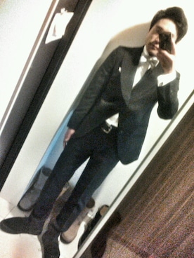 「アイテム（フォーマルスーツ/小物、シルバー系）」を使った、blackさん（メンズ・164cm）の春コーディネート