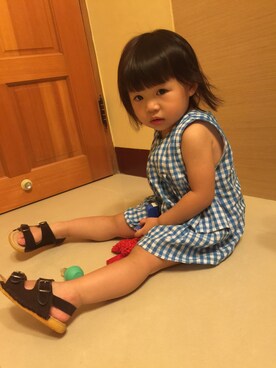 「アイテム（ワンピース/ドレス）」を使った、Mollyさん（キッズ・80cm）の夏コーディネート