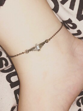 「WEGO（ウィゴー）のアイテム（アンクレット）」を使った、カナさん（レディース・157cm）の夏コーディネート