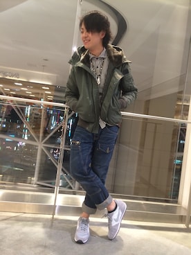 「N-2B」｜WATARUさん（メンズ・178cm）の秋コーディネート