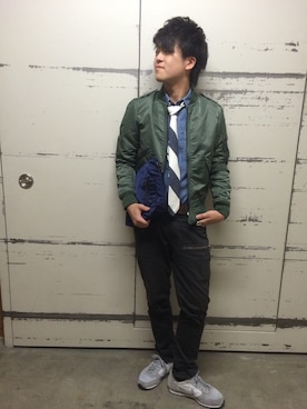 「MA1」｜WATARUさん（メンズ・178cm）の秋コーディネート