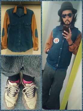 「CONEYのアイテム」を使った、higerinseさん（メンズ・170cm）の秋コーディネート