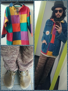 「CONEYのアイテム」を使った、higerinseさん（メンズ・170cm）の冬コーディネート