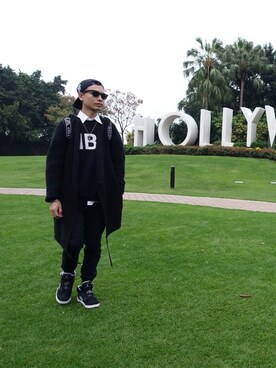 「BEEN TRILL（ビーントリル）のアイテム（帽子）」を使った、Alan  Hoさん（メンズ・176cm）の春コーディネート