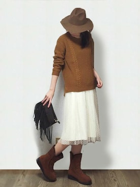 tsunmikaさん（レディース・172cm）の冬コーディネート