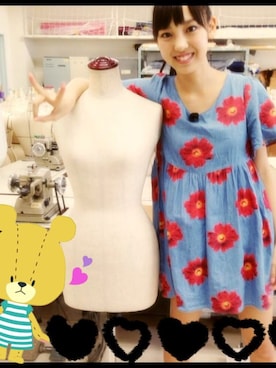 「JOYRICH」｜「アイテム（ワンピース/ドレス）」を使った、飯窪春菜さん（レディース・160cm）の夏コーディネート