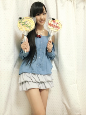 「ゴゴゴゴ、、」｜飯窪春菜さん（レディース・160cm）の夏コーディネート