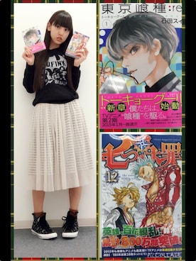 「オタクコーデ×映画『海月姫』」｜「アイテム（スニーカー）」を使った、飯窪春菜さん（レディース・160cm）の冬コーディネート