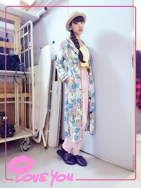 「LILY BROWN（リリーブラウン）のアイテム（その他トップス）」を使った、飯窪春菜さん（レディース・160cm）の春コーディネート