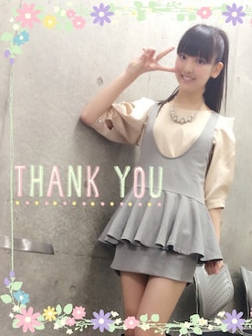 飯窪春菜さん（レディース・160cm）の春コーディネート