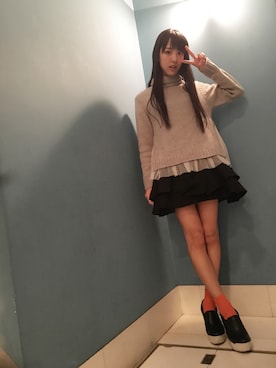 飯窪春菜さん（レディース・160cm）の冬コーディネート