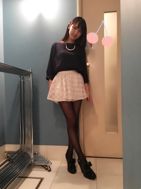 「mercuryLUX（マーキュリーリュクス）のアイテム」を使った、飯窪春菜さん（レディース・160cm）の冬コーディネート