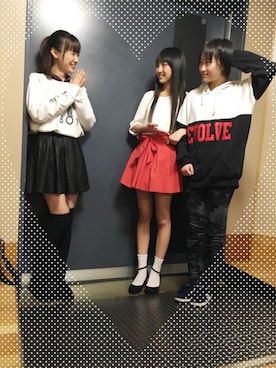 「MISCH MASCH（ミッシュマッシュ）のアイテム」を使った、飯窪春菜さん（レディース・160cm）の冬コーディネート