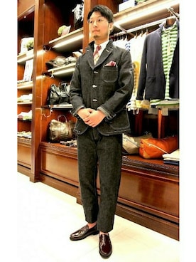 EDIFICE神戸店さん（メンズ・178cm）の春コーディネート