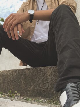 「smart（スマート）のアイテム」を使った、ささきさん（メンズ・170cm）の秋コーディネート