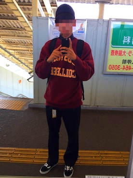 「PENDLETON（ペンドルトン）のアイテム（スラックス）」を使った、keitaさん（メンズ・178cm）の秋コーディネート