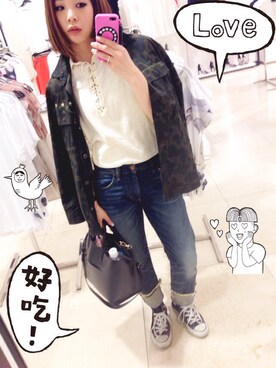 「コンバンース」｜あんずさん（レディース・155cm）の春コーディネート