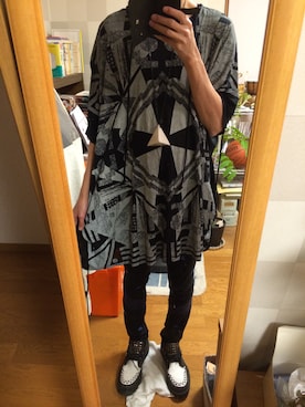 「THE TEST（ザ テスト）のアイテム（パンツ）」を使った、サカナカズマさん（メンズ・175cm）の春コーディネート