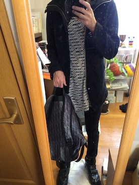 「THE TEST（ザ テスト）のアイテム（ジャケット/アウター）」を使った、サカナカズマさん（メンズ・175cm）の春コーディネート