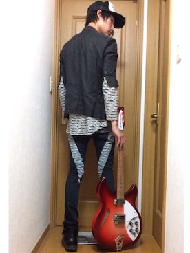 「THE TEST（ザ テスト）のアイテム（パンツ）」を使った、サカナカズマさん（メンズ・175cm）の夏コーディネート