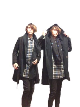「THE TEST（ザ テスト）のアイテム（ジャケット/アウター）」を使った、サカナカズマさん（メンズ・175cm）の冬コーディネート