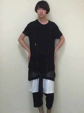 「ACV（エーシーブイ）のアイテム」を使った、サカナカズマさん（メンズ・175cm）の夏コーディネート