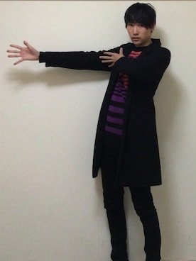 「アイテム（その他アウター）」を使った、サカナカズマさん（メンズ・175cm・20代）の冬コーディネート