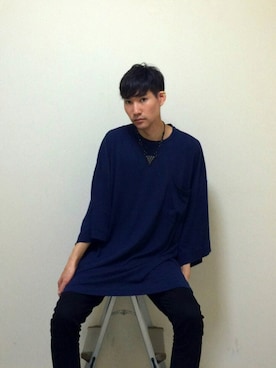 「ACV（エーシーブイ）のアイテム」を使った、サカナカズマさん（メンズ・178cm）の夏コーディネート